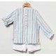 Coco Acqua Summer Boy Set Light Turquoise Stripes