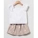 Coco Acqua Summer Girl White and Camel Set