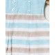 Coco Acqua Summer Baby Boy Blue Romper Turquoise Stripes
