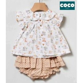 Coco Acqua Verano Conjunto bebé niña Animales