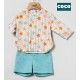 Coco Acqua Verano Conjunto bebé niño Estrellas Turquesa