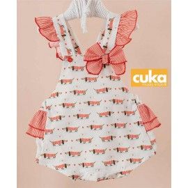 Cuka Verano Ranita Peto bebé niña Aserejé