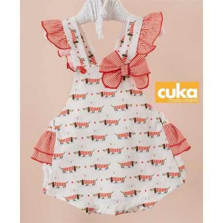 Cuka Verano Ranita Peto bebé niña Aserejé