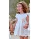 Juliana Summer Baby Girl Embroidered Ceremony Beige Dress