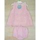 Juliana Summer Baby Girl Embroidered Ceremony Dark Pink Set