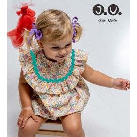 Jose Varon Summer Baby Girl Printed Set