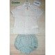 Cocote Summer Baby Boy Set Cherries and Squares