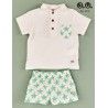 Jose Varon Summer Boy Set Green Stars