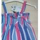 Jose Varon Summer Girl Beach Dress Nautical Stripes