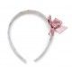 Juliana Winter Headband Flowers and Pink Tie