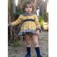 DBB Collection Winter Baby Girl Ocher Set Flowers