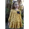 DBB Collection Invierno Vestido niña Mostaza Flores
