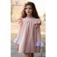DBB Collection Invierno Vestido niña Evasé Salmón