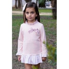 DBB Collection Winter Girl Pink Dress Squares