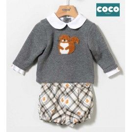 Coco Acqua Winter Baby Boy Set Squirrel