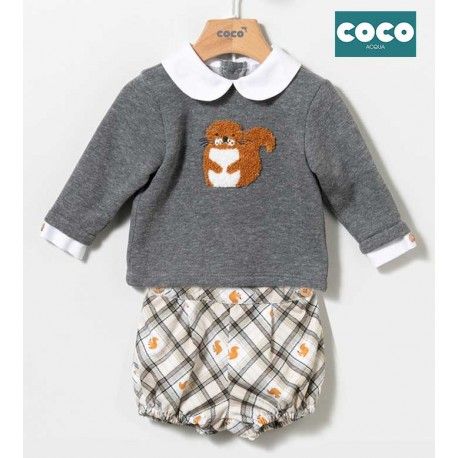 Coco Acqua Invierno Conjunto bebé niño Ardilla