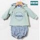 Coco Acqua Winter Baby Boy Water Green Set Squares