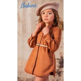 Babiné Invierno Vestido niña Antelina Marrón
