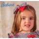Babiné Winter Girl Red Headband Squares
