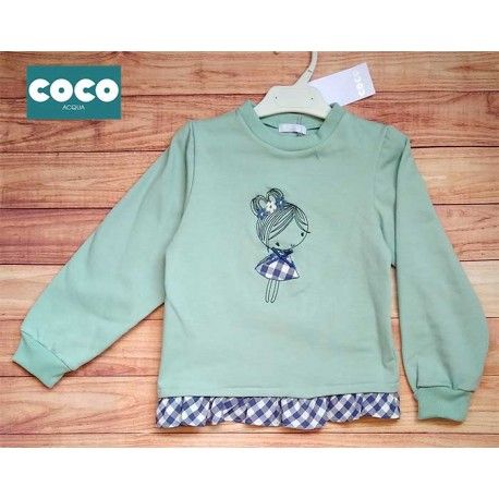 Coco Acqua Winter Girl Water Green Sweatshirt Doll