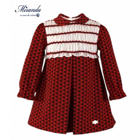 Miranda Winter Girl White and Red Dress