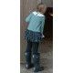 Coco Acqua Winter Girl Green Dress Squared Skirt