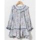 Coco Acqua Invierno Vestido niña Azul Estampado