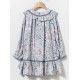 Coco Acqua Invierno Vestido niña Azul Estampado