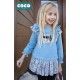 Coco Acqua Winter Girl Blue Dress Owl