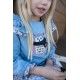 Coco Acqua Winter Girl Blue Dress Owl