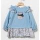 Coco Acqua Invierno Vestido niña Azul Búho
