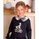 Mon Petit Bonbon Invierno Sudadera niña Bicicleta