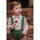Jose Varon Winter Baby Boy Green Set Flowers