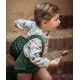 Jose Varon Winter Baby Boy Green Set Flowers