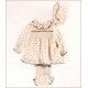 Cocote Winter Baby Girl Beige Dress Stars