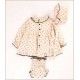 Cocote Winter Baby Girl Beige Dress Stars