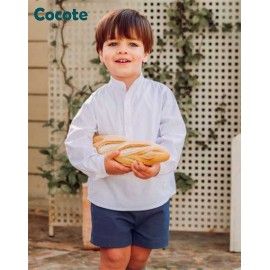 Cocote Winter Boy White and Dark Blue Set