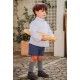 Cocote Winter Boy White and Dark Blue Set