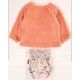 Cocote Invierno Conjunto bebé niña Salmón Oso