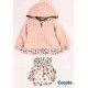 Cocote Winter Baby Girl Pink Set Birds