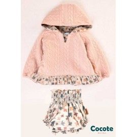 Cocote Winter Baby Girl Pink Set Birds