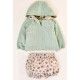 Cocote Invierno Conjunto bebé niño Verde Pájaros