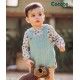 Cocote Invierno Conjunto bebé niño Pájaros con Peto Verde