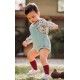 Cocote Winter Baby Boye Set Birds with Green Romper