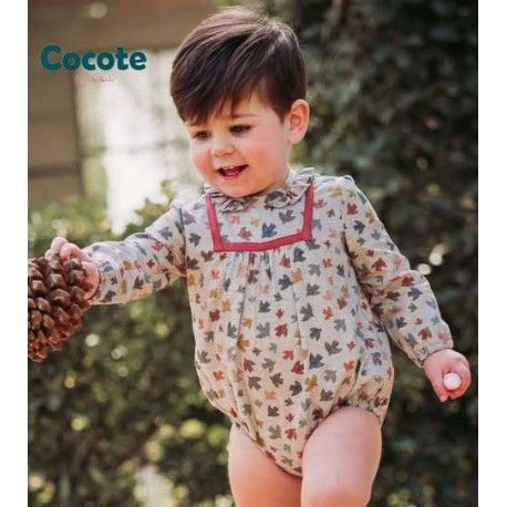 Cocote Winter Baby Boy Romper Birds