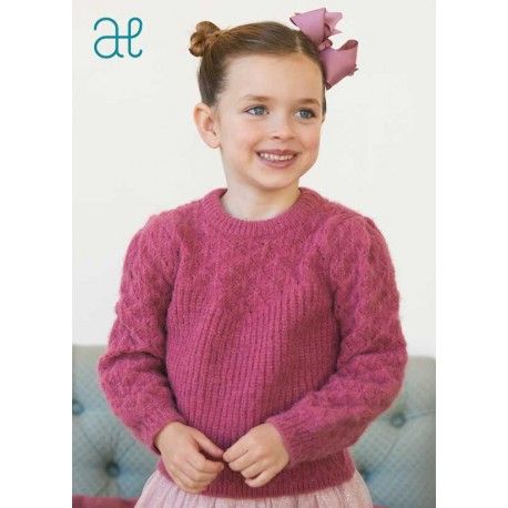 Abel & Lula Winter Girl Currant Sweater