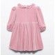 Abel & Lula Invierno Vestido niña Rosa Terciopelo con Glitter