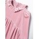 Abel & Lula Winter Girl Pink Velvet Dress with Glitter