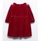 Abel & Lula Winter Girl Red Velvet Dress with Glitter