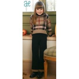 Abel & Lula Winter Girl Black Set Squares